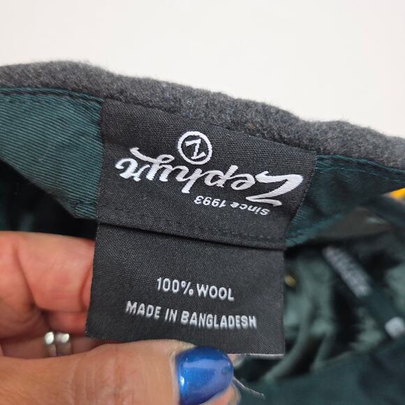 Oregon Ducks Vintage 100%Wool Embroidered Image By ZEPHYR Adjustable Rare Warm - Picture 3 of 13